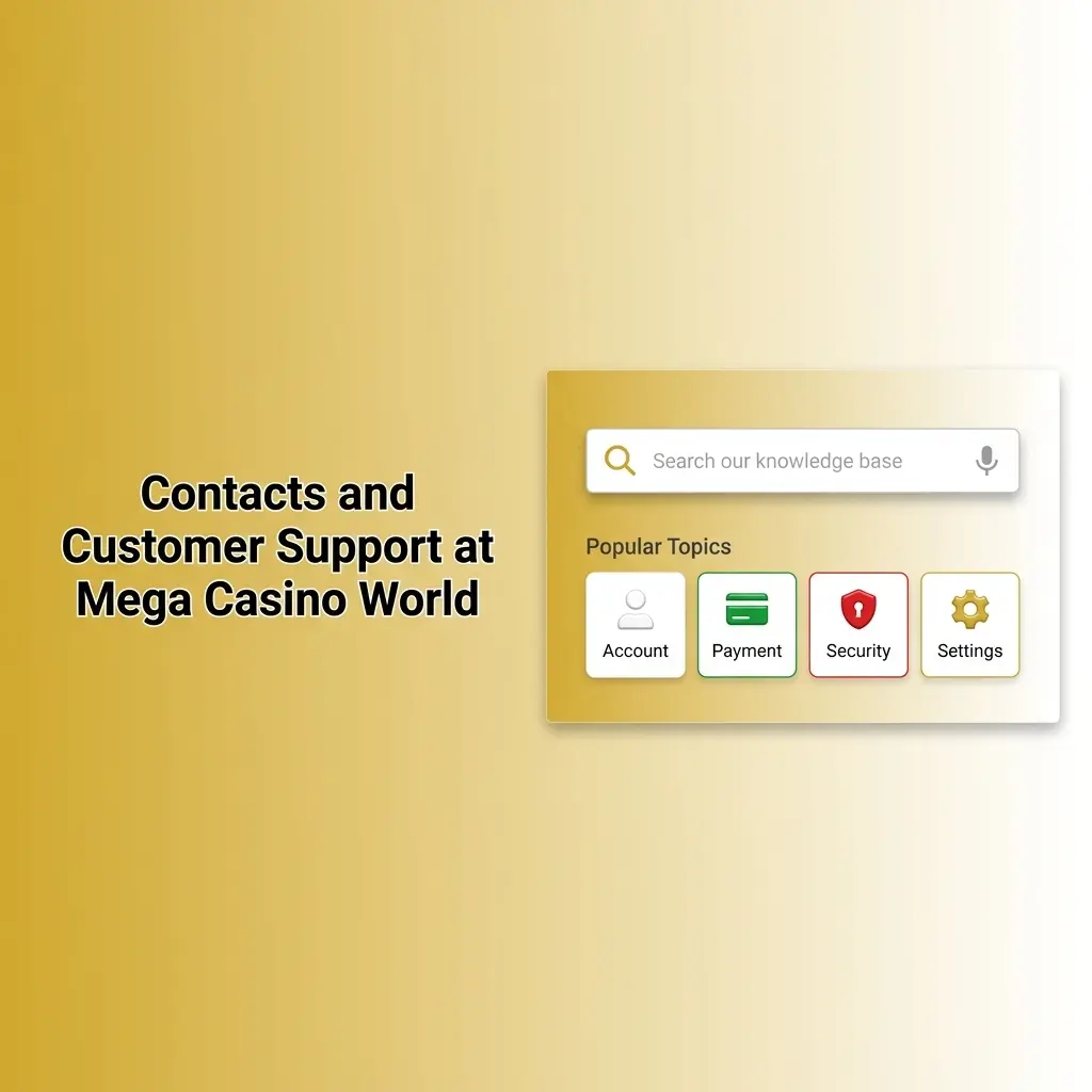 Mega Casino World 24/7 customer support: live chat, email, Telegram, and FAQ for account, deposit, and bonus help.