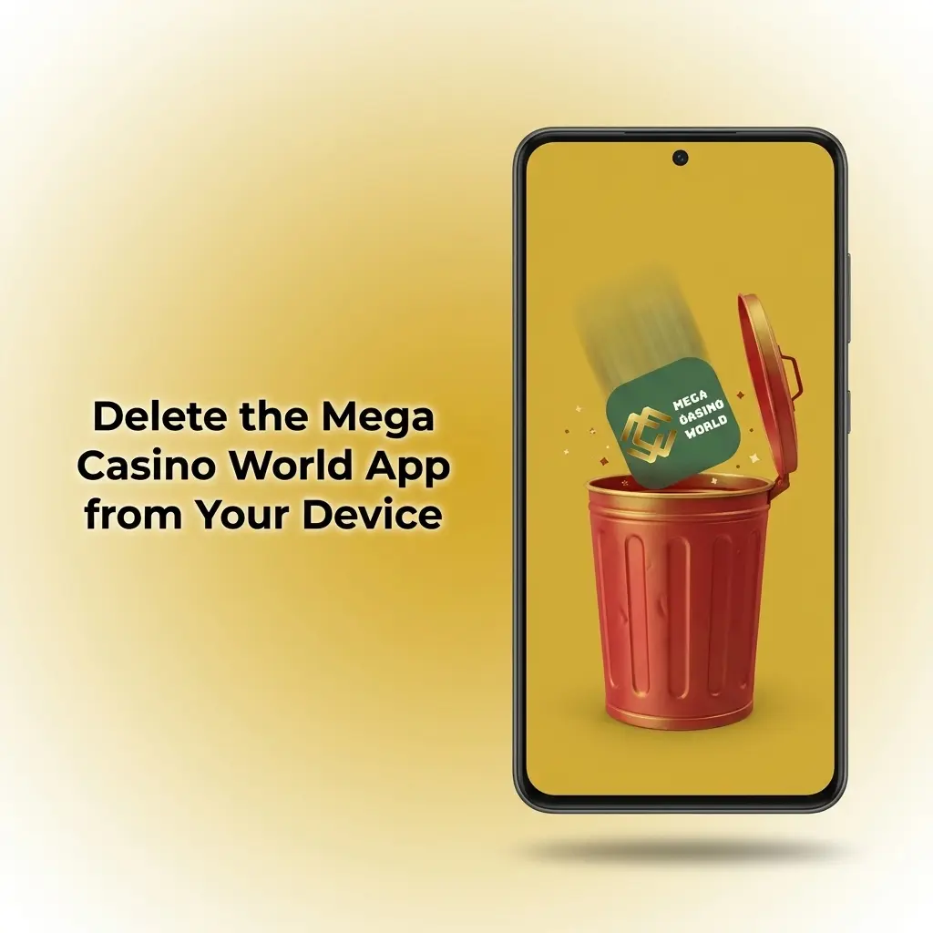 Steps to uninstall Mega Casino World app from Android and iOS devices without deleting account data