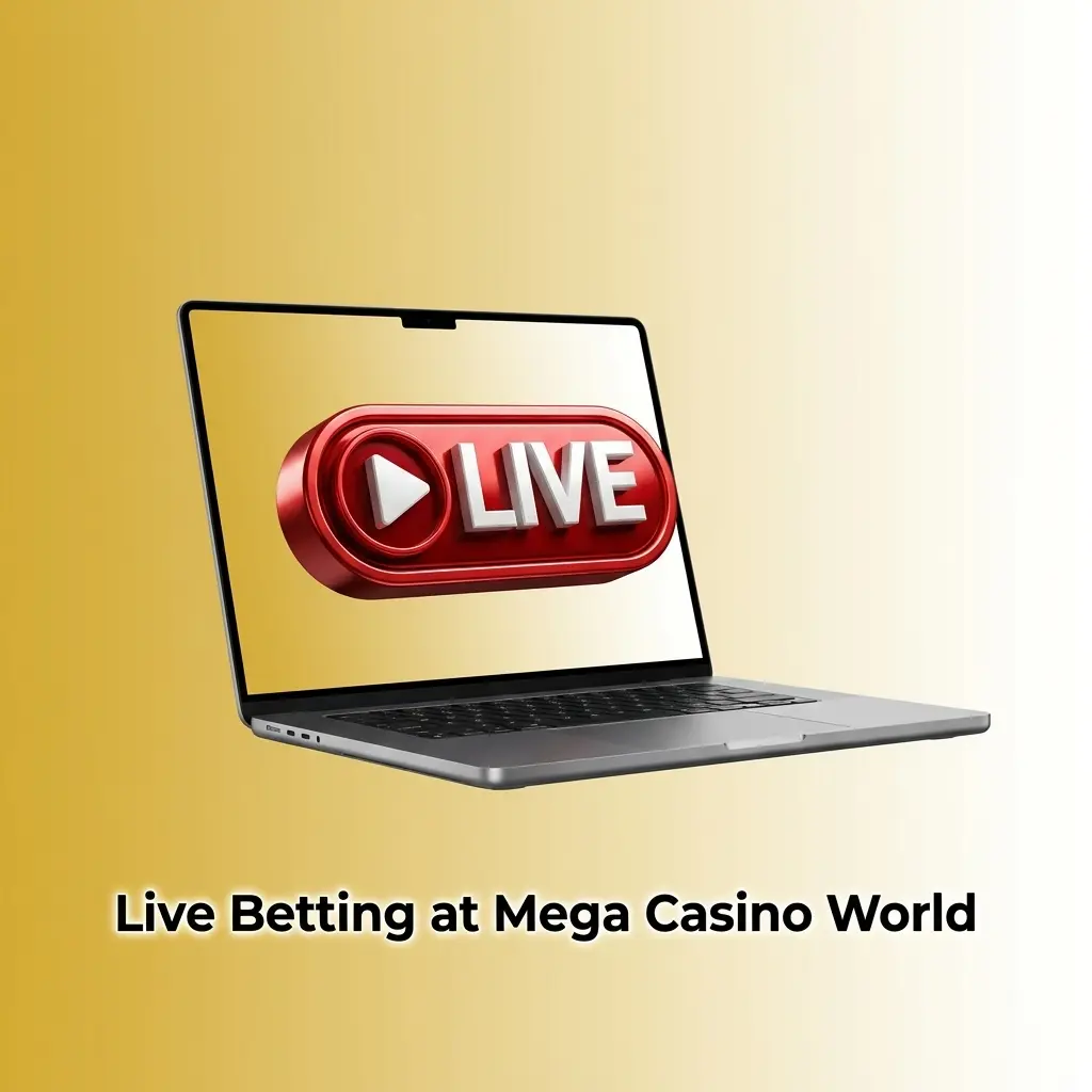 Live betting at Mega Casino World for cricket, football, kabaddi, and tennis with live odds, streaming, and Cash Out options.