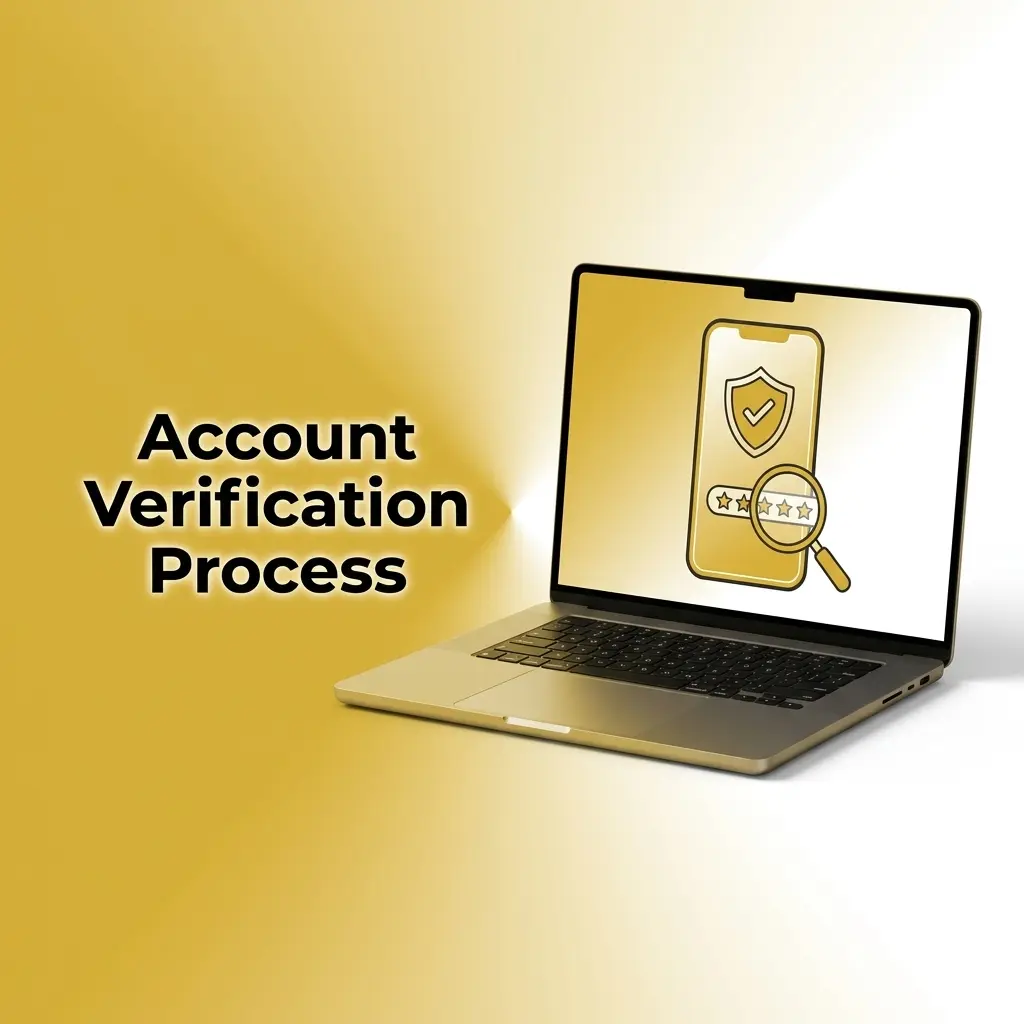 Account verification steps at Mega Casino World: ID upload, address proof, selfie check, and payment method match.