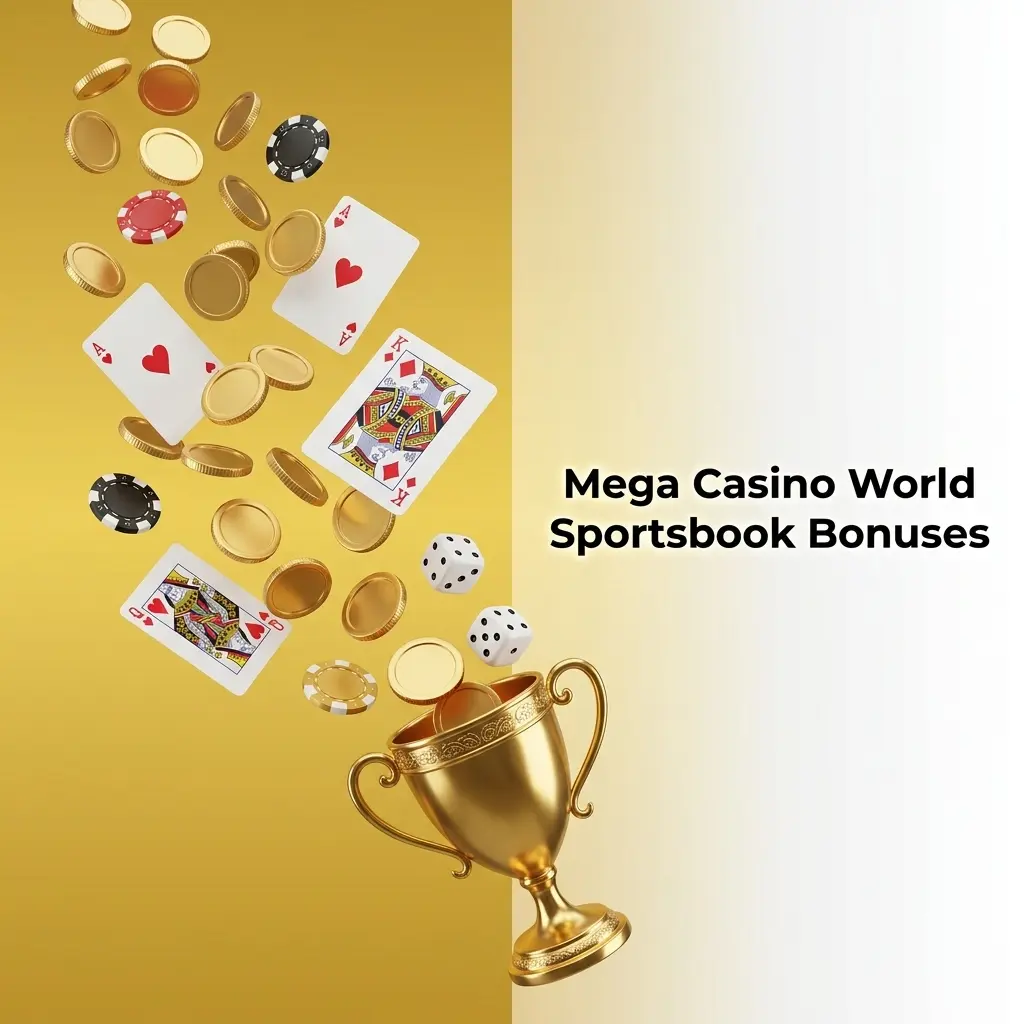Mega Casino World sportsbook bonuses: accumulator boosts, cricket cashback, and football acca refund offers for bettors.