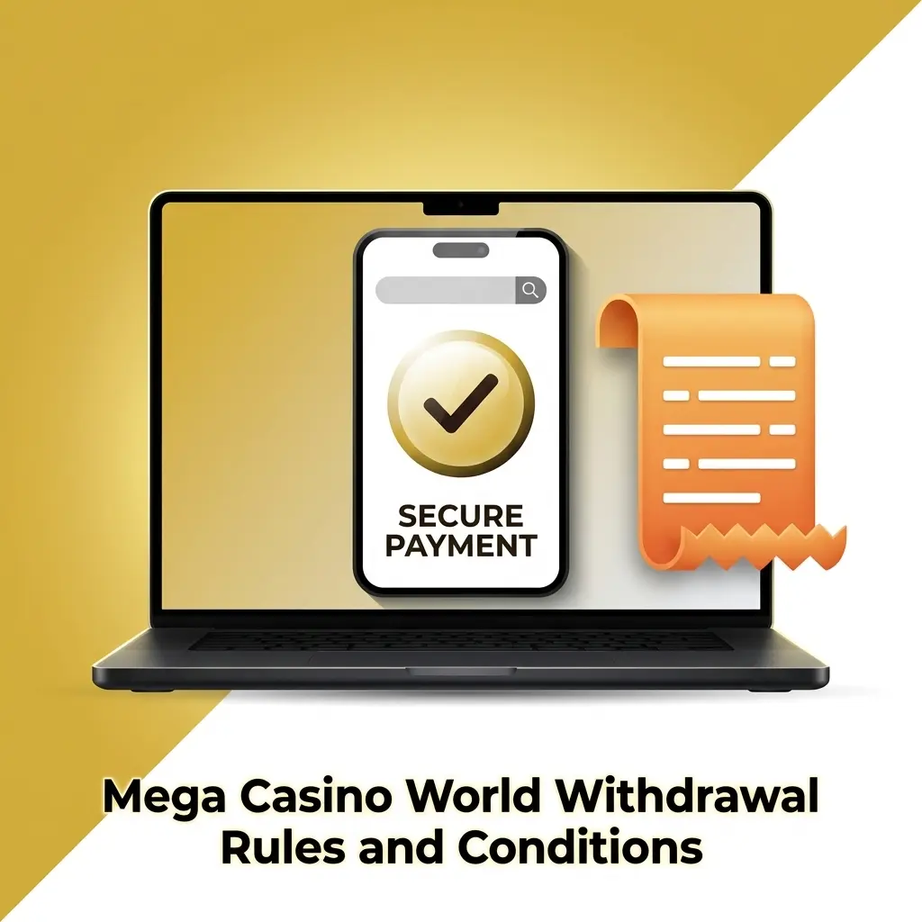 Mega Casino World withdrawal rules: KYC verification, matching payment details, wagering completion, and daily withdrawal limits explained.