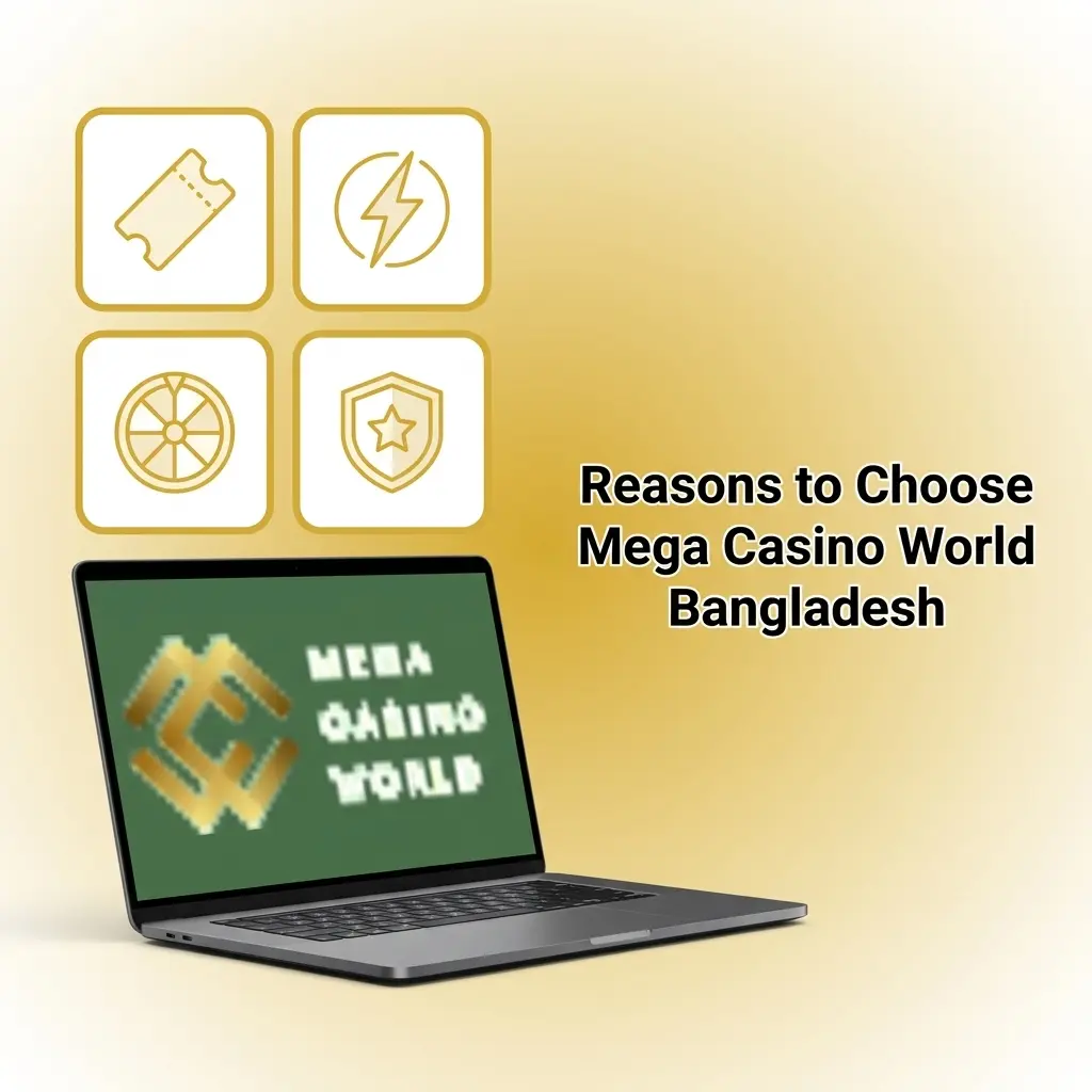 Mega Casino World Bangladesh offers sportsbook betting, 3,000+ casino games, bKash withdrawals, and a 150% deposit bonus.