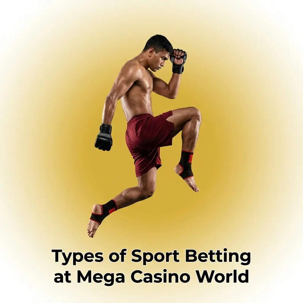 Mega Casino World sports betting types: cricket, football, kabaddi, tennis, table tennis, and volleyball odds